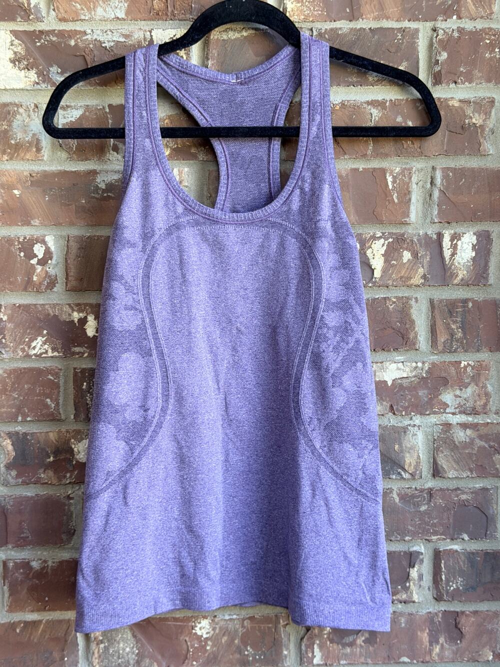 Lululemon Swiftly Tech Racerback Tank Top Purple Heather Camo Size 8